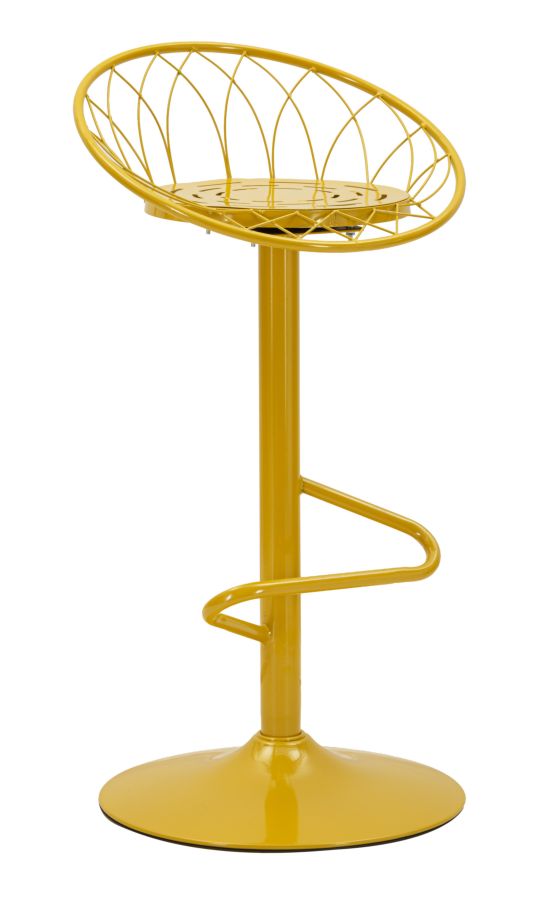 Sgabello bar clox senape cm 49x45x92