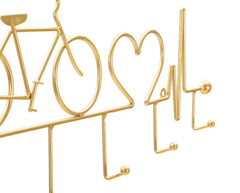App/abiti da muro bicicletta oro cm 59x3,2x26,5