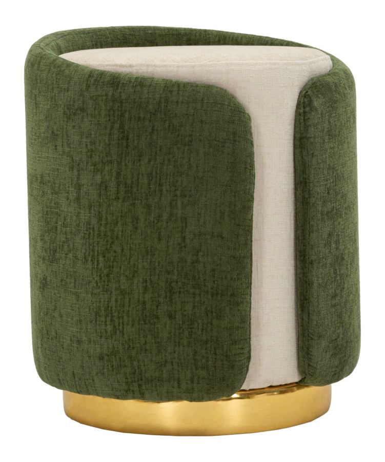 Pouf space verde cm ø 40x50
