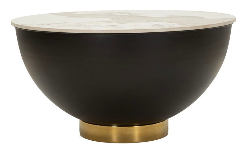 Mauro Ferretti Tavolo da Caffè Gley con Contenitore Ø 73 x 47 cm