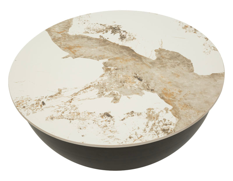 Mauro Ferretti Tavolo da Caffè Gley con Contenitore Ø 73 x 47 cm