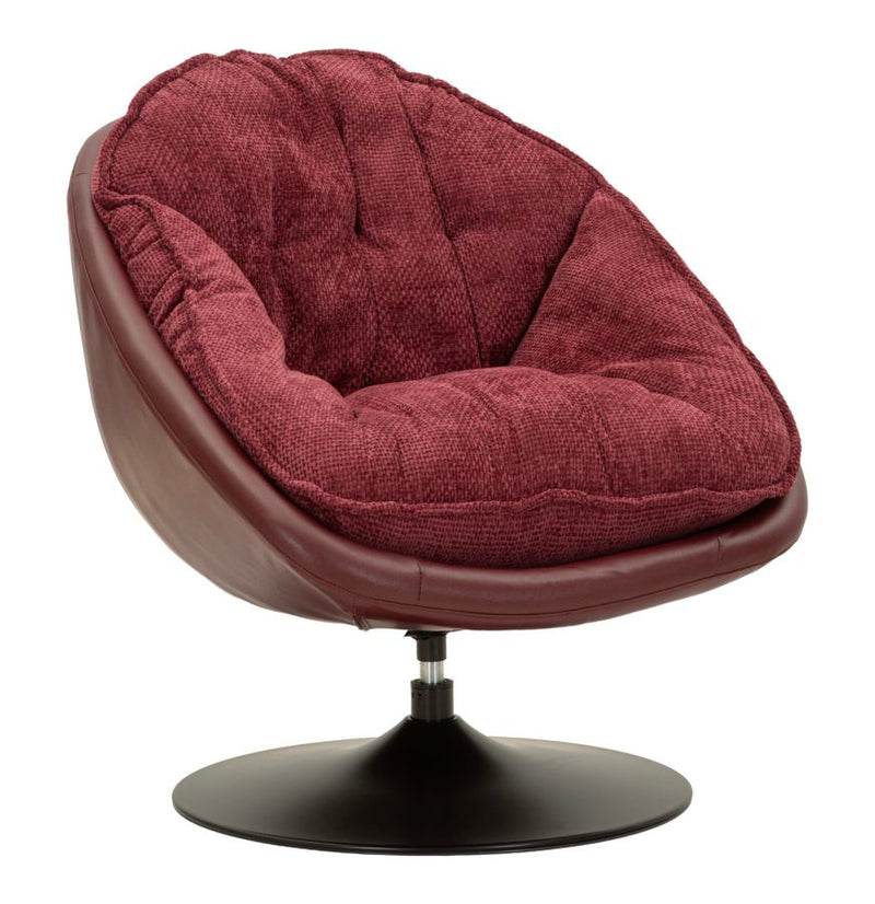 Mauro Ferretti Poltrona Dortmund Bordeaux 78 x 78 x 84 cm