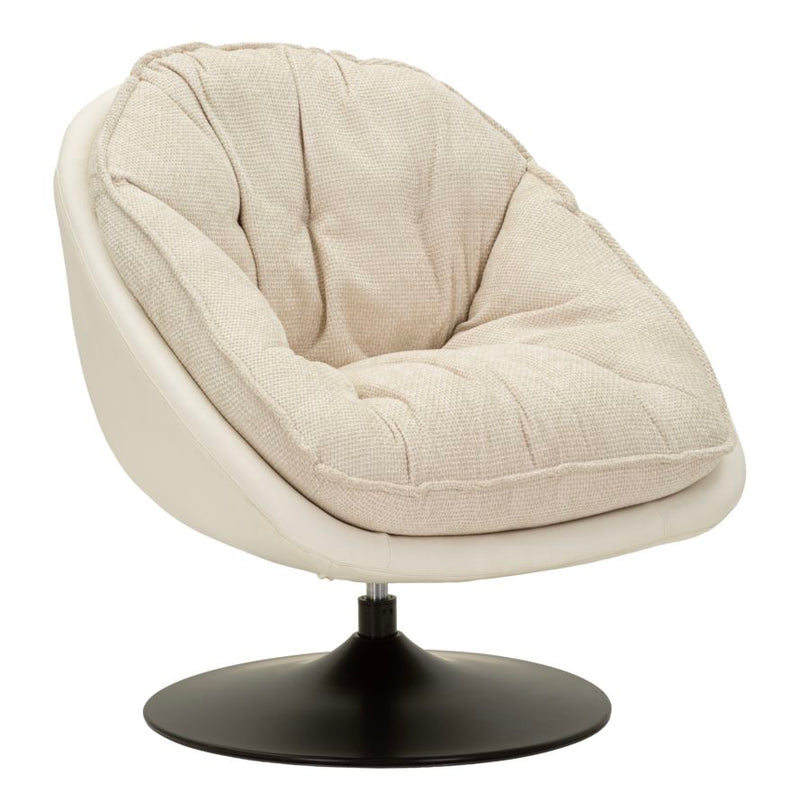 Mauro Ferretti Poltrona Dortmund Crema 78 x 78 x 84 cm