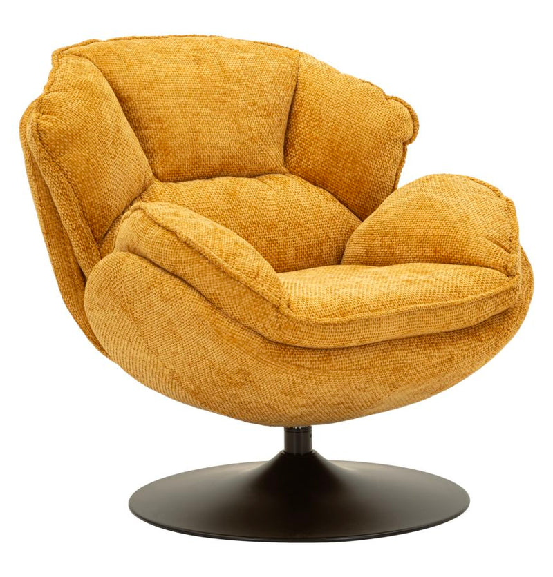 Poltrona amburgo senape cm 85x80x81