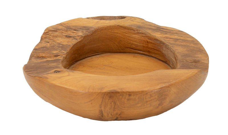 Mauro Ferretti Svuotatasche Erusi in Teak Ric. Ø 20 x 6 cm (pezzi Unici - Non Rip. in Serie)