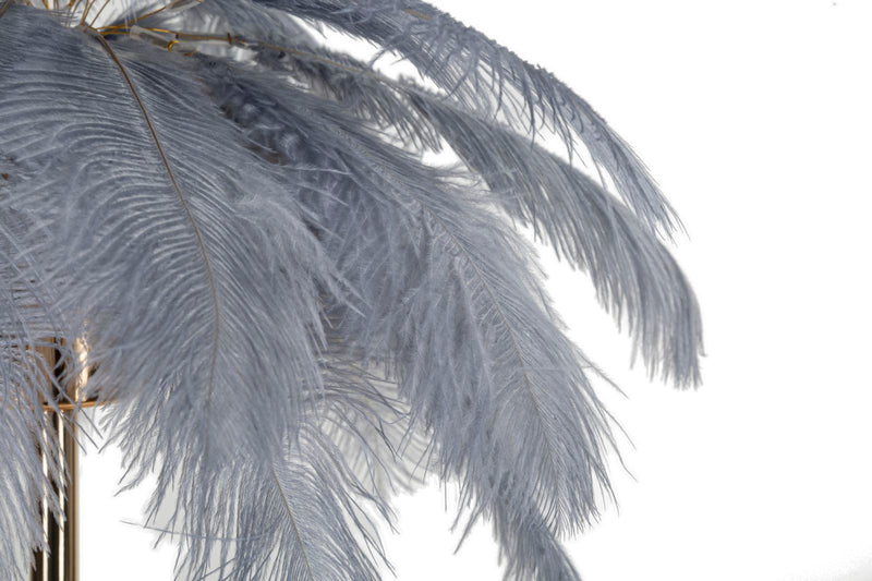 Lampada da tavolo palm grigia cm ø 55x60