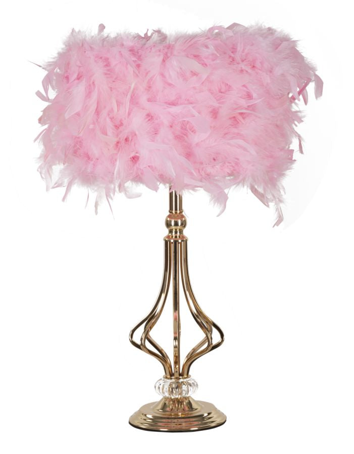 Lampada da tavolo tarty rosa cm ø 25x54