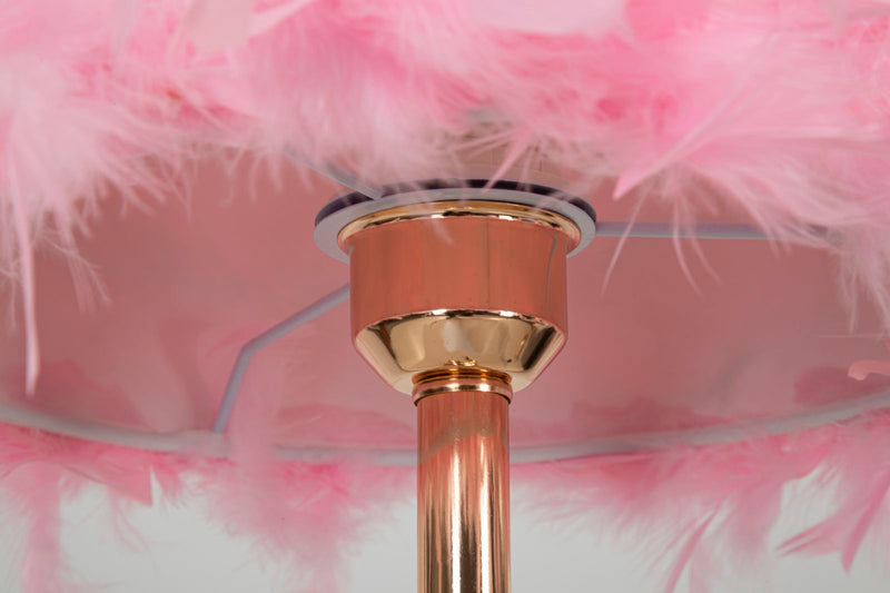 Lampada da tavolo tarty rosa cm ø 25x54