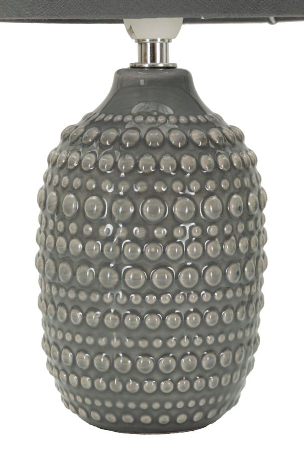 Lampada da comodino points grigia cm ø 15x30,5 min 2
