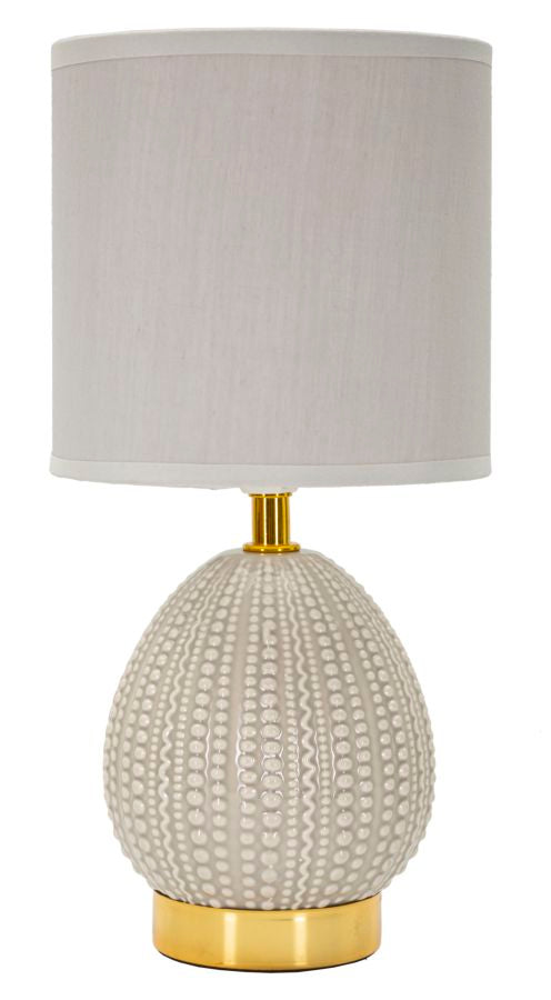 Lampada da comodino flavi grigia cm ø 15x30,5 min 2
