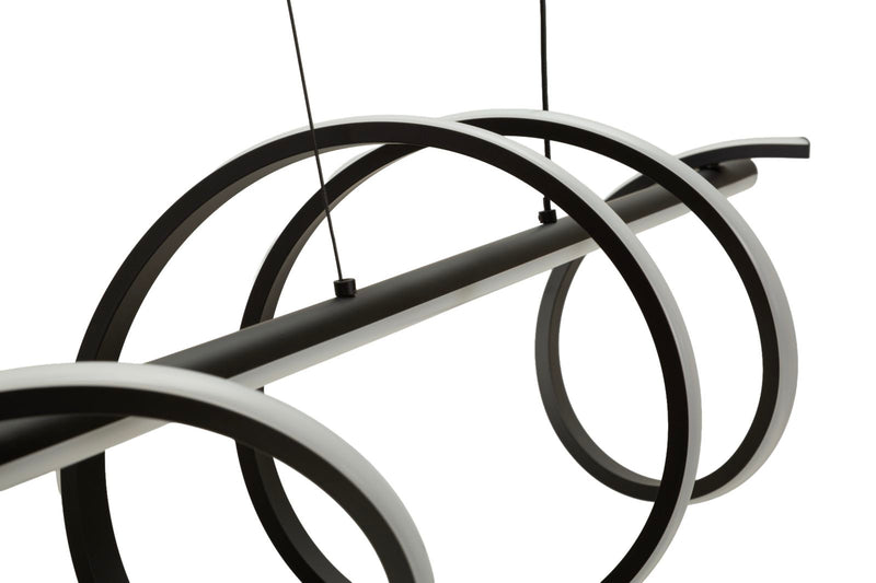 Lampadario LED spiral cm 101x25x30-150 (luce con 3 temperature di colore)