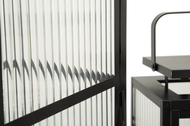 Lanterne andromeda tris cm 25,5x25x50-20,5x20x40-15,3x15x29,5 (vetro temperato)