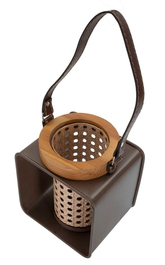 Mauro Ferretti Lanterna Iron-rattan 16 x 13 x 20 cm