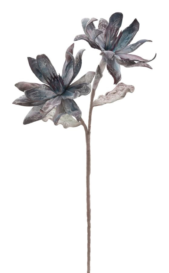 Mauro Ferretti Glsang Flower x2 Blu Ø 28 x 88 cm