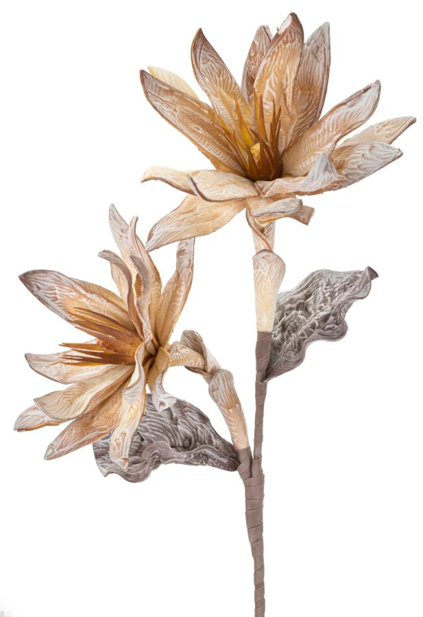 Mauro Ferretti Glsang Flower x2 Giallo Ø 28 x 88 cm