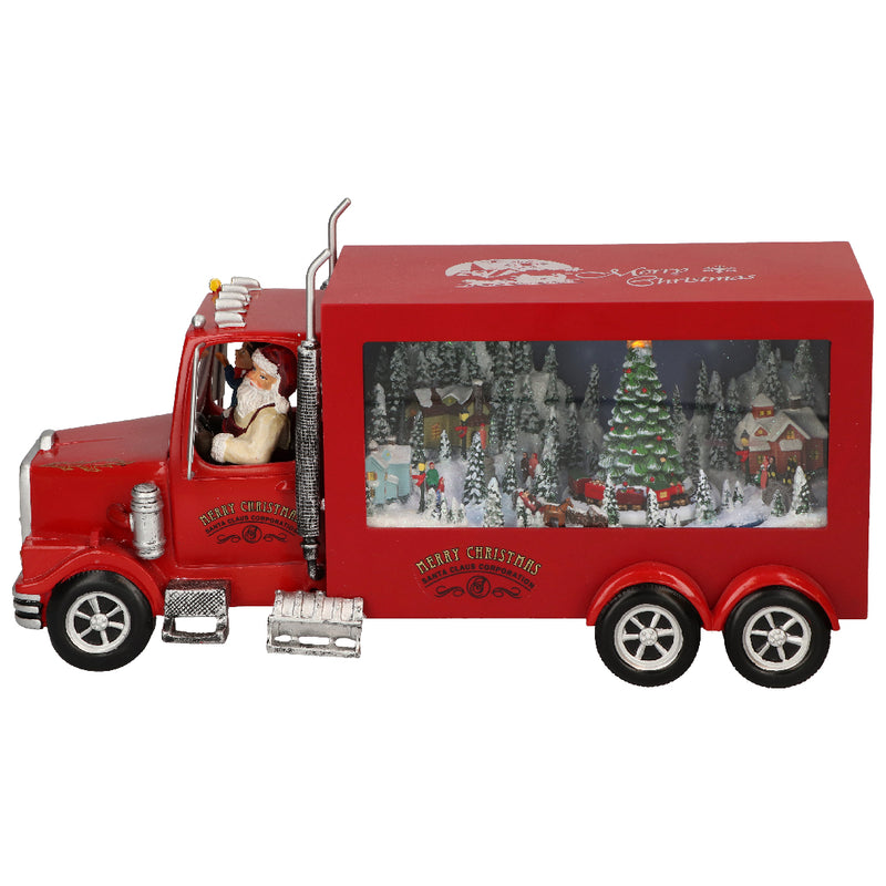 Camion natalizio animato LED da collezione Timstor