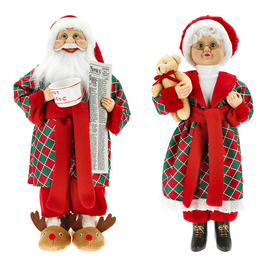 Babbo Natale e Mamma Natale decorativi Timstor
