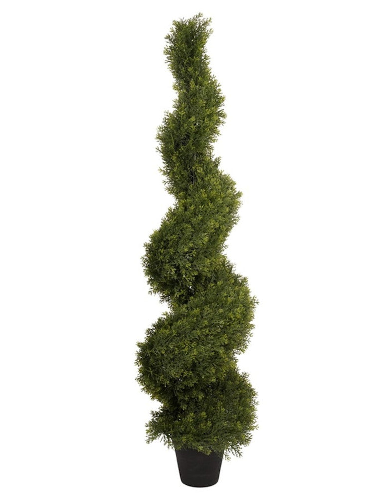 Cedro artificiale a spirale UV 160 cm Emerald