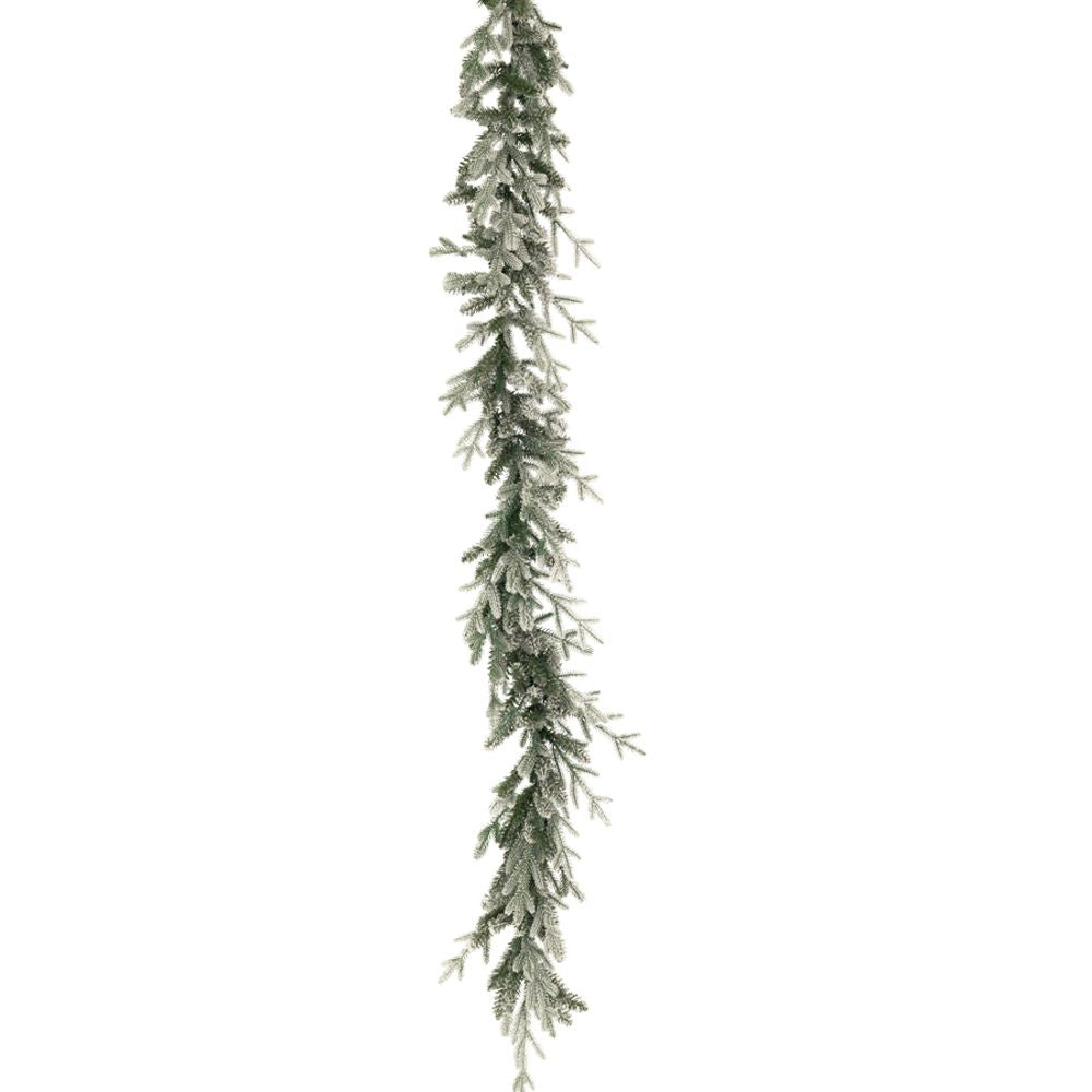 Ghirlanda natalizia verde innevata 180 cm Iliadis