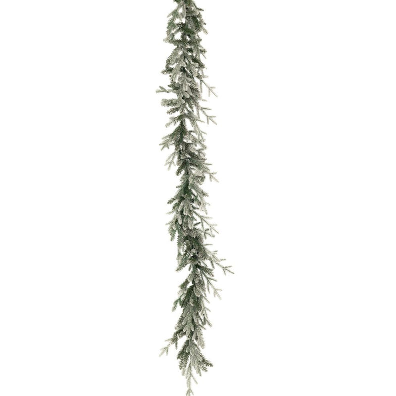Ghirlanda natalizia verde innevata 180 cm Iliadis