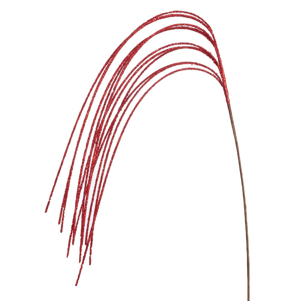 Ramo natalizio pendente rosso 112 cm Iliadis
