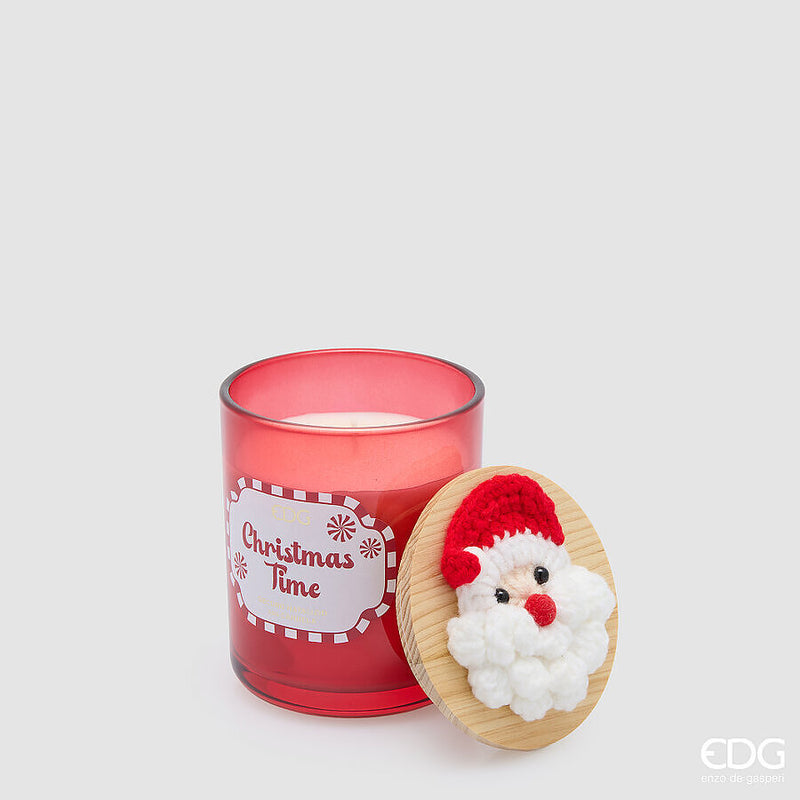 Candela Babbo Natale Honeyed Apple Cider 10 cm EDG - Honeyed Apple Cider
