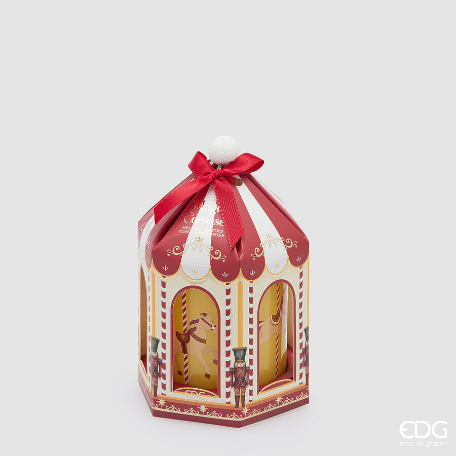 Candela profumata Giostra Carosello 9 cm EDG - Honeyed Apple Cider