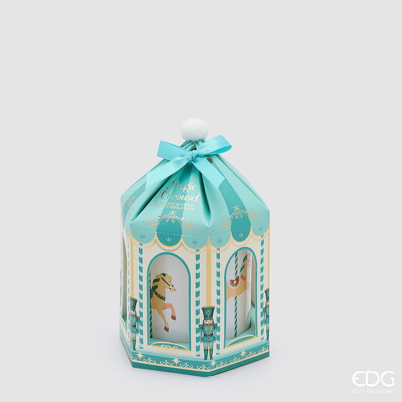 Candela profumata Giostra Carosello 9 cm EDG - White Musk