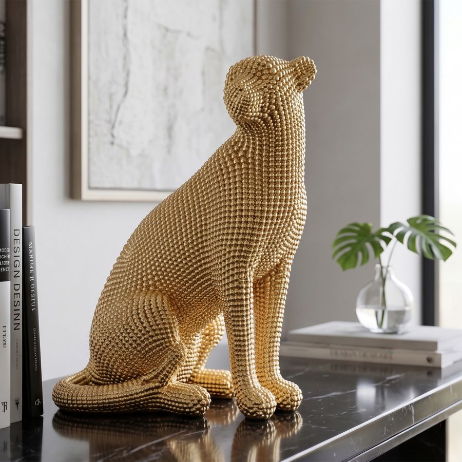 Mauro Ferretti Leopardo Gold 23 x 15,5 x 29 cm