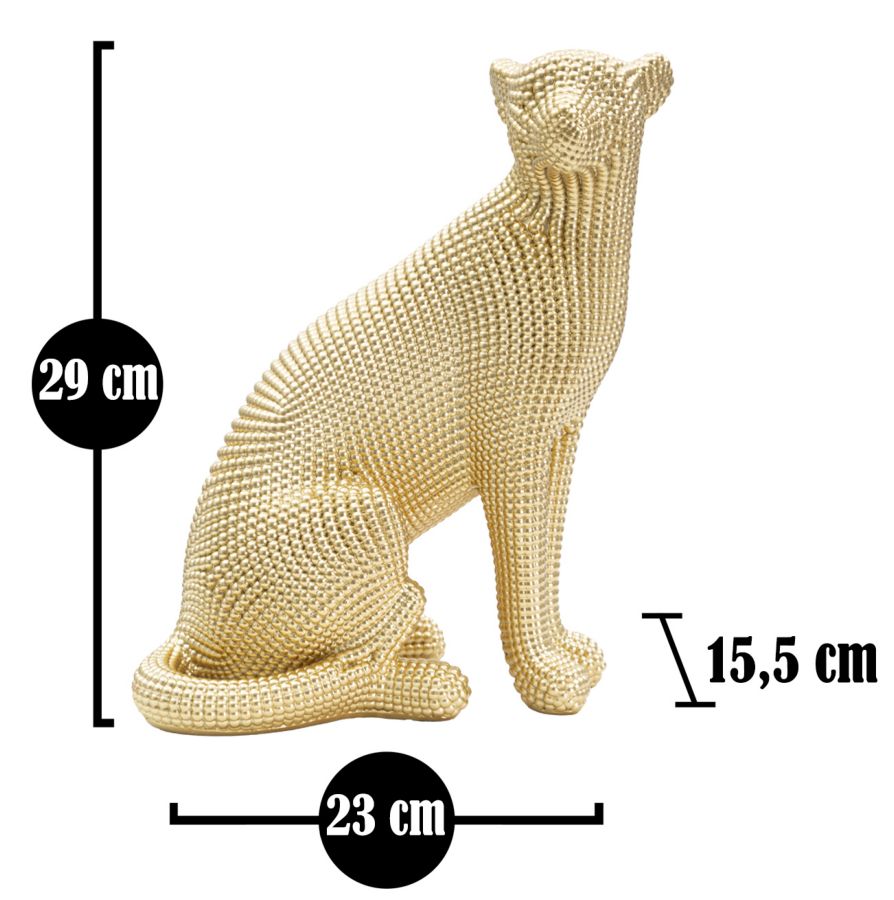 Mauro Ferretti Leopardo Gold 23 x 15,5 x 29 cm