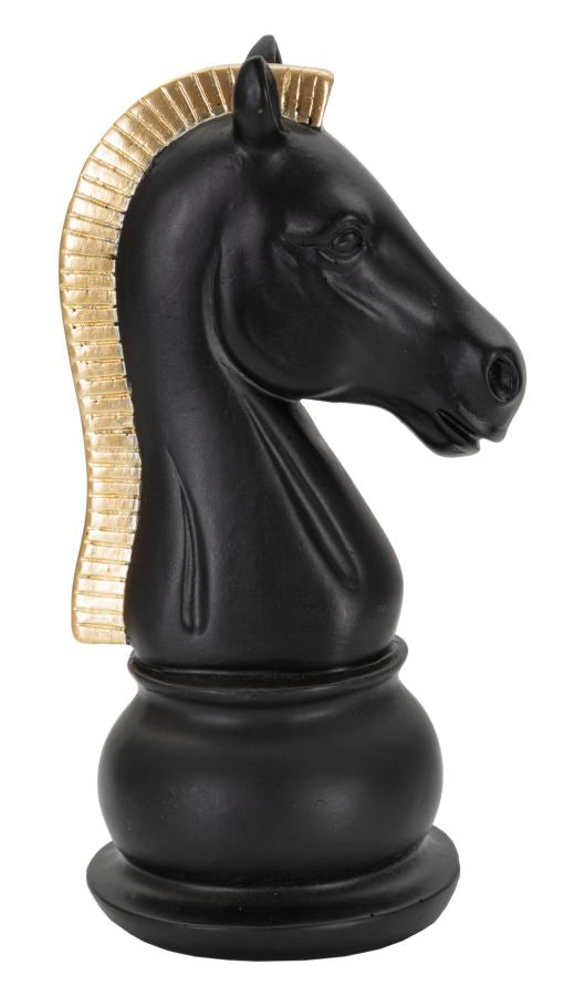 Mauro Ferretti Cavallo Nero e Oro 10,5 x 8,5 x 19 cm