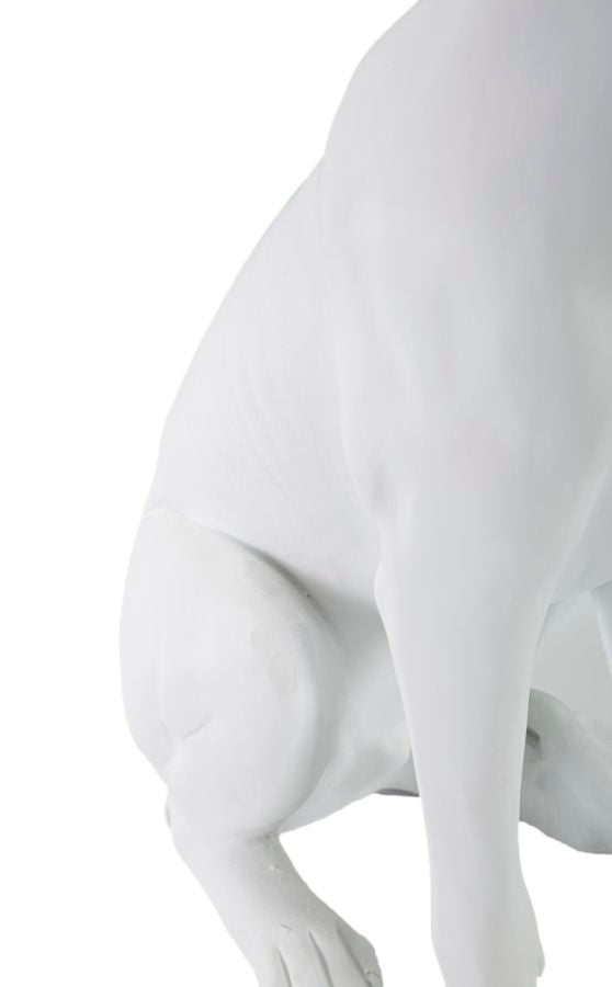 Mauro Ferretti Cane con Corona Bianco 20 x 12,5 x 33 cm