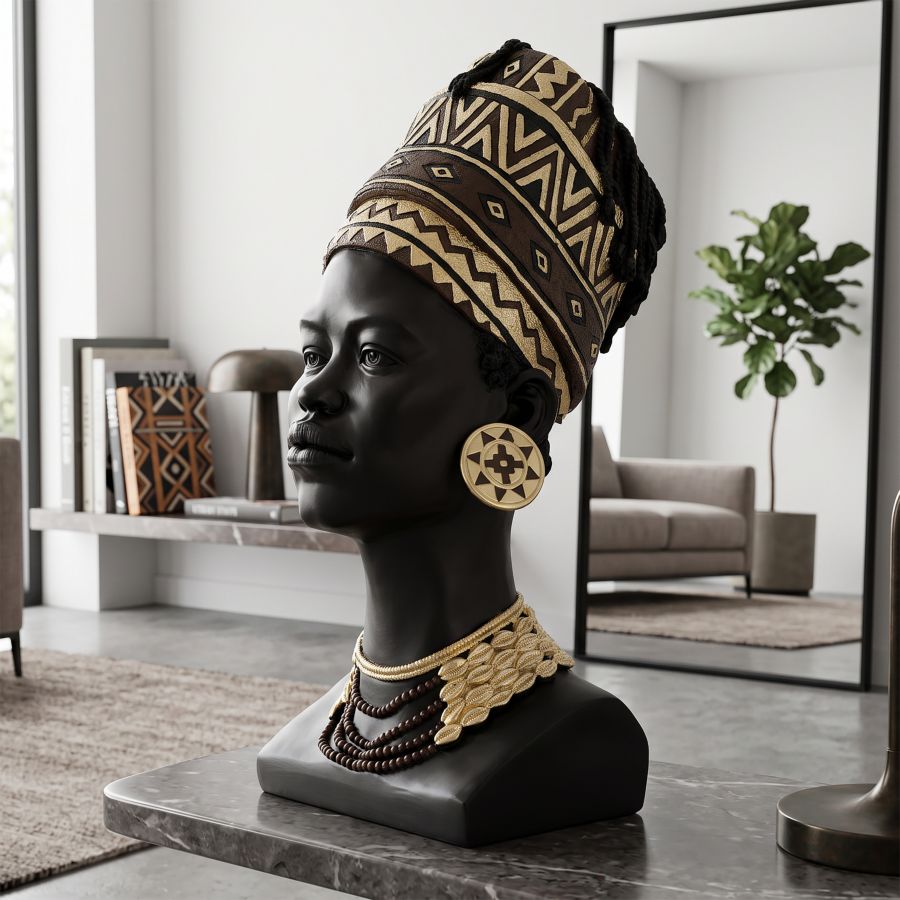 Mauro Ferretti Donna Masai Turbante 21,5 x 27,5 x 45 cm