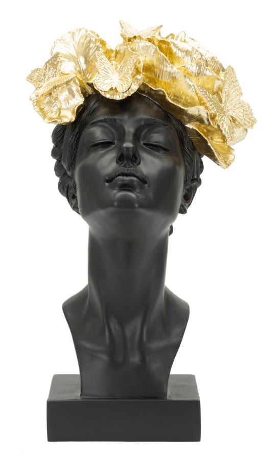 Mauro Ferretti Donna con Farfalle in Testa 21 x 20 x 36,5 cm