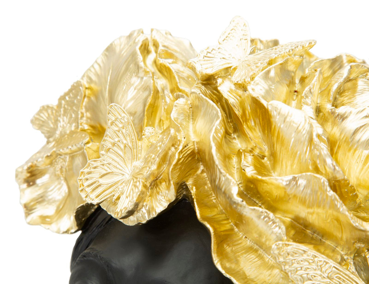 Mauro Ferretti Donna con Farfalle in Testa 21 x 20 x 36,5 cm