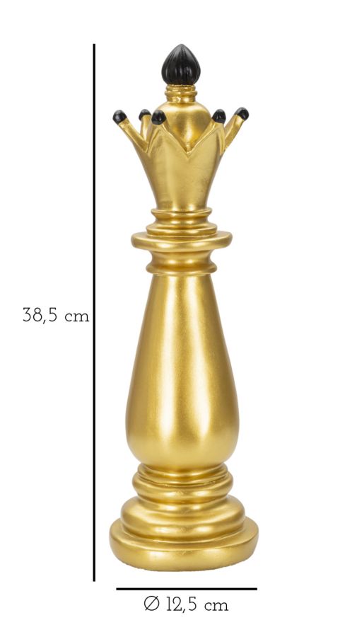 Mauro Ferretti Alfiere Oro e Nero Ø 12,5 x 38,5 cm