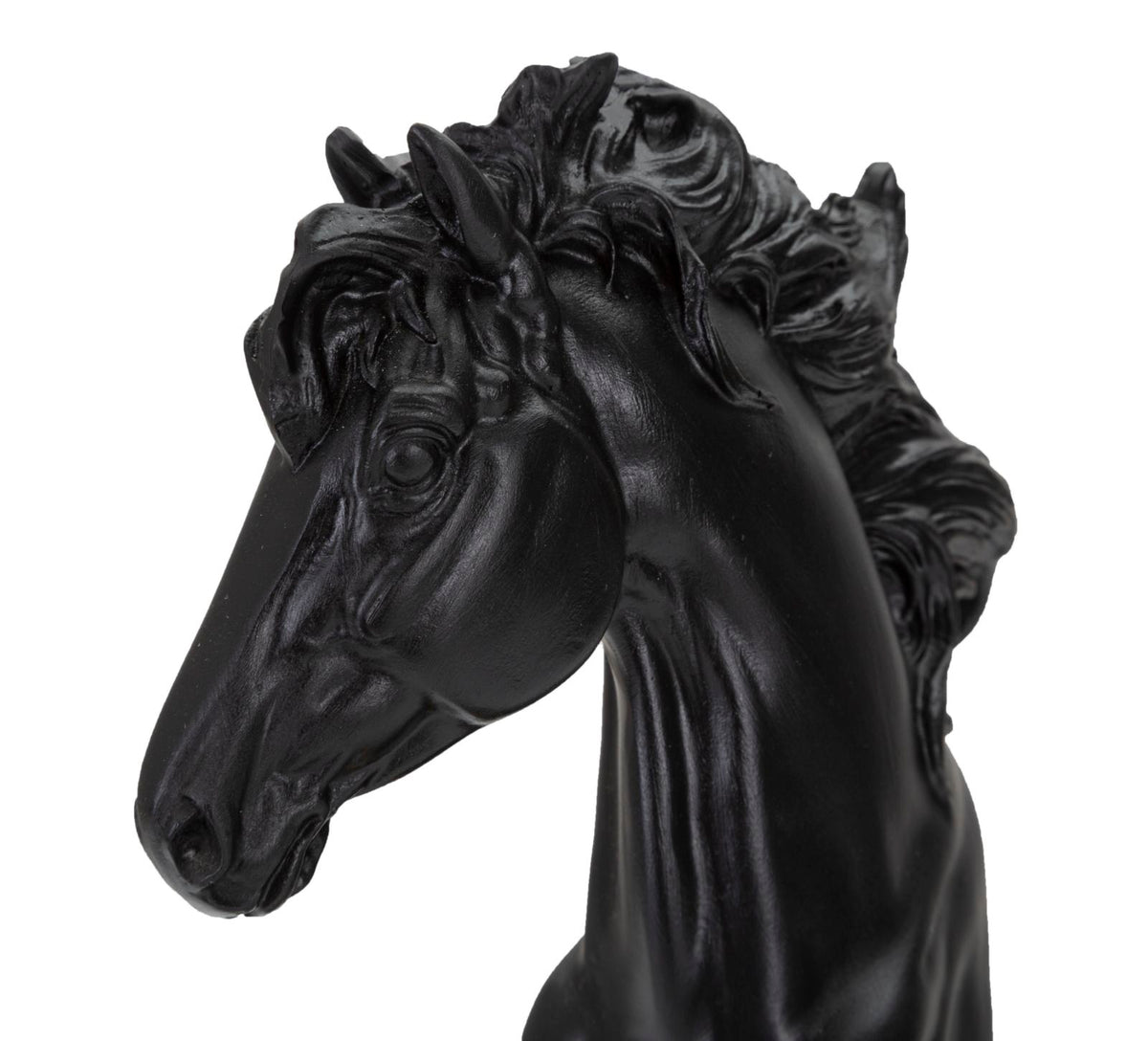 Mauro Ferretti Cavallo Nero e Oro 14 x 11 x 27 cm