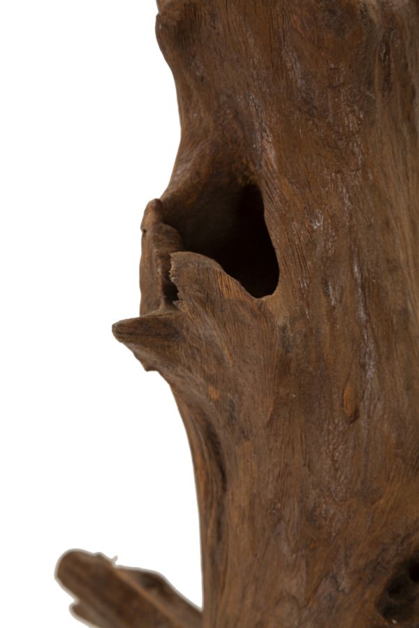 Mauro Ferretti Scultura Akar in Teak Riciclato 23 x 27 x 64 cm (pezzi Unici - Non Rip. in Serie)