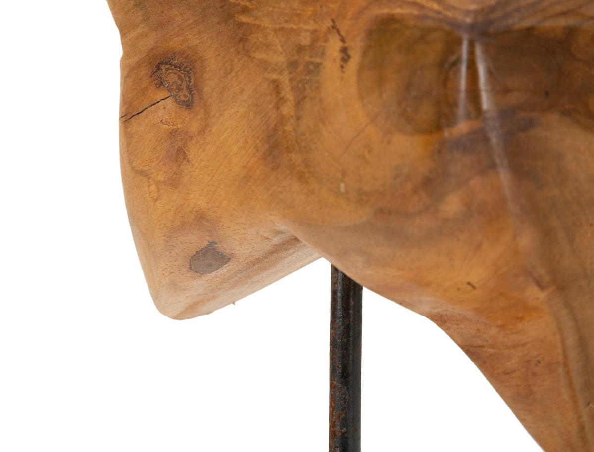 Mauro Ferretti Scultura Stella in Teak Riciclato 28 x 12 x 42 cm (pezzi Unici - Non Rip. in Serie)