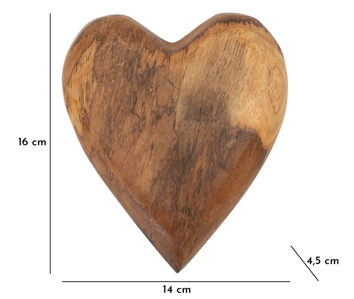 Mauro Ferretti Decorazione Hak in Teak Ric. 16 x 14 x 4,5 cm (pezzi Unici - Non Rip. in Serie)