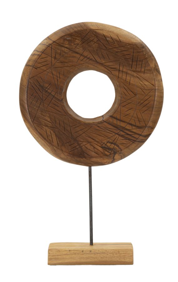 Mauro Ferretti Scultura Dorat in Teak Riciclato 35 x 10 x 58 cm (pezzi Unici - Non Rip. in Serie)