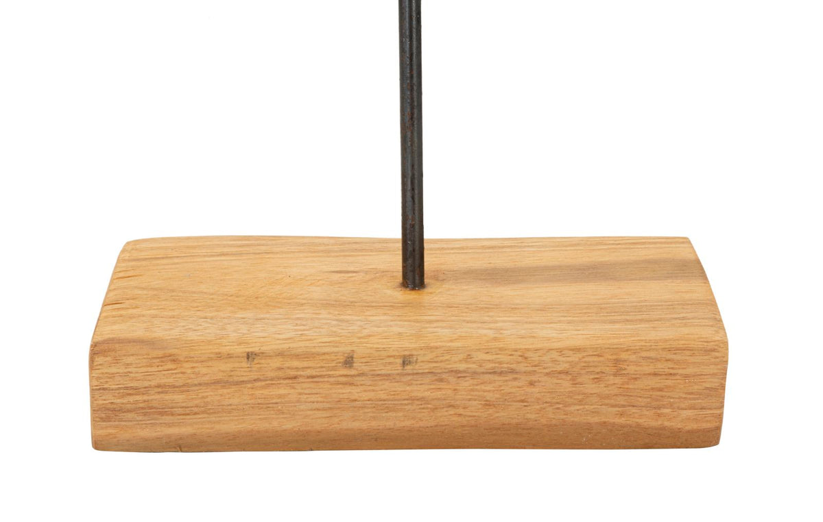 Mauro Ferretti Scultura Dorat in Teak Riciclato 35 x 10 x 58 cm (pezzi Unici - Non Rip. in Serie)