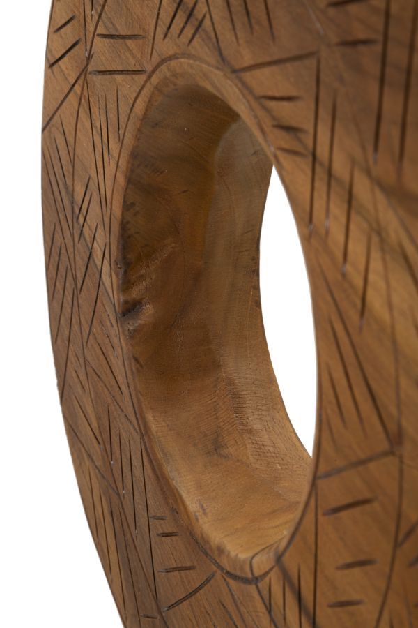 Mauro Ferretti Scultura Dorat in Teak Riciclato 35 x 10 x 58 cm (pezzi Unici - Non Rip. in Serie)
