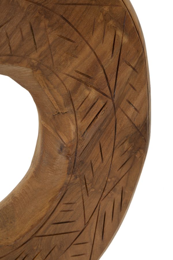 Mauro Ferretti Scultura Dorat in Teak Riciclato 28 x 10 x 38 cm (pezzi Unici - Non Rip. in Serie)