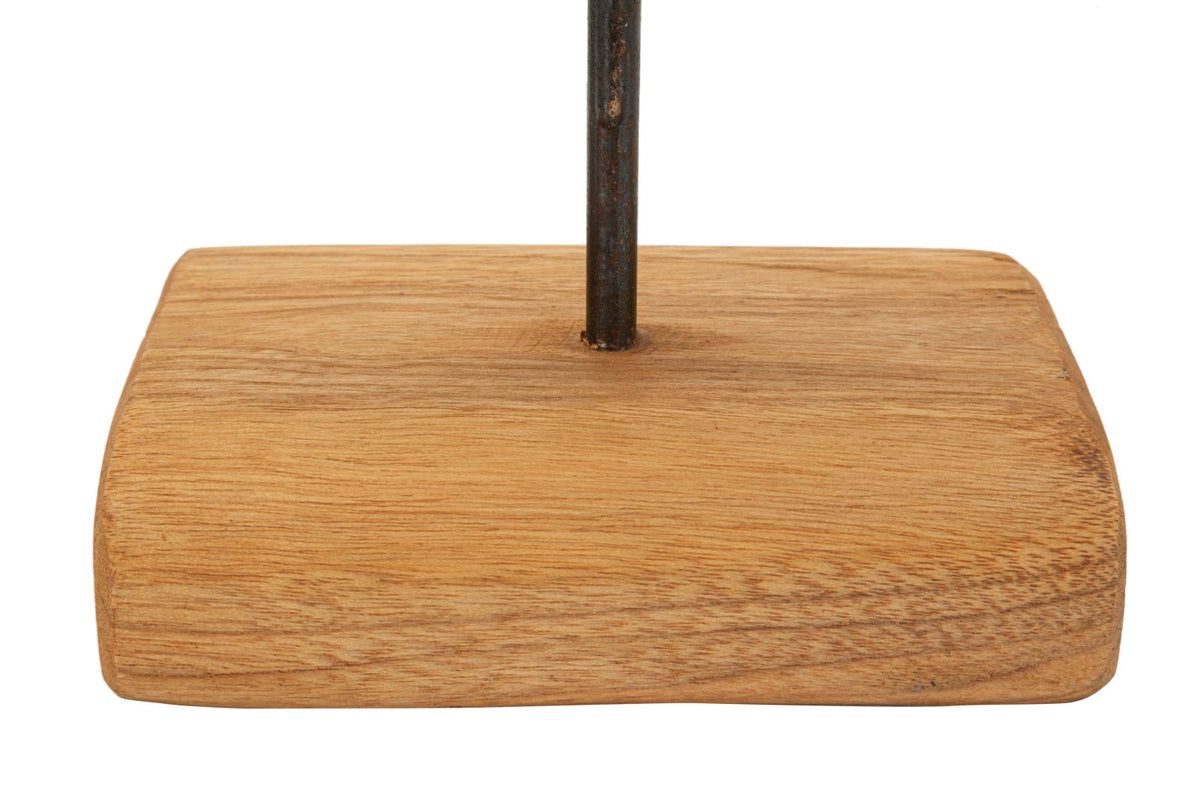 Mauro Ferretti Scultura Dorat in Teak Riciclato 28 x 10 x 38 cm (pezzi Unici - Non Rip. in Serie)
