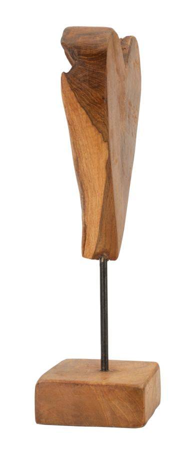 Mauro Ferretti Scultura Cuore in Teak Ric. 15 x 10 x 35 cm (pezzi Unici - Non Rip. in Serie)