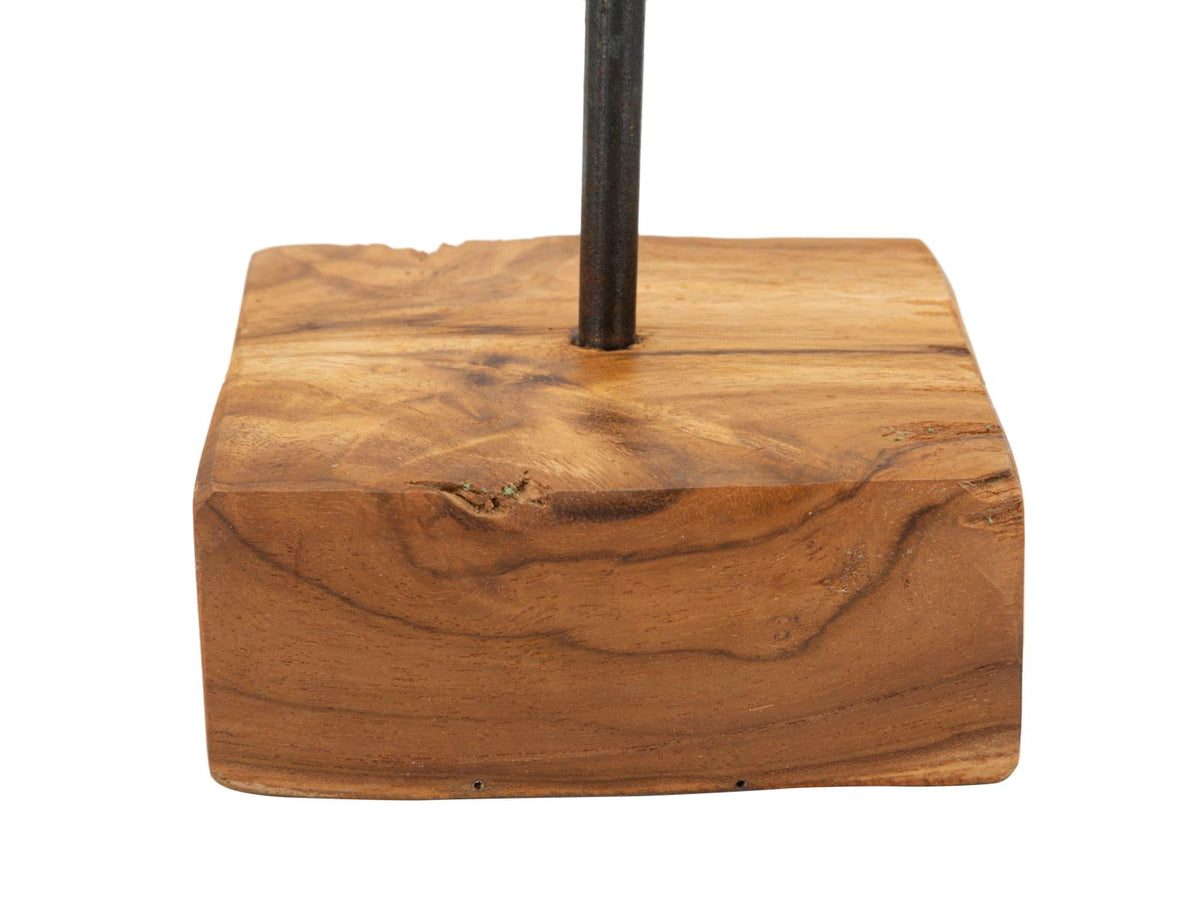 Mauro Ferretti Scultura Cuore in Teak Ric. 10 x 10 x 25 cm (pezzi Unici - Non Rip. in Serie)