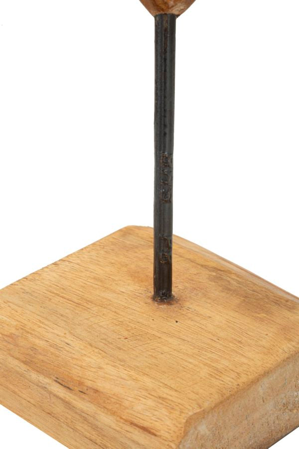 Mauro Ferretti Scultura Dobu in Teak Riciclato 25 x 12 x 45 cm (pezzi Unici - Non Rip. in Serie)