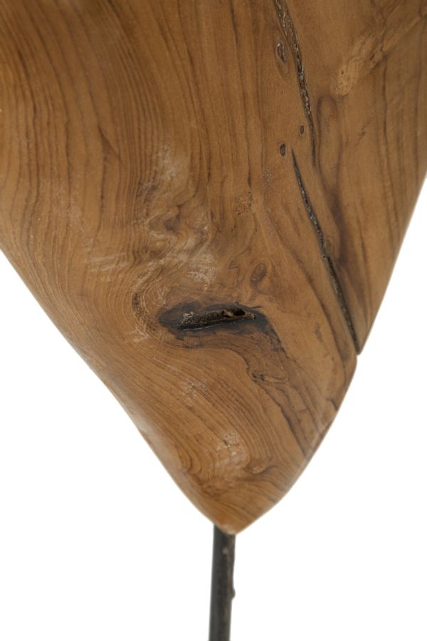 Mauro Ferretti Scultura Dobu in Teak Riciclato 25 x 12 x 45 cm (pezzi Unici - Non Rip. in Serie)