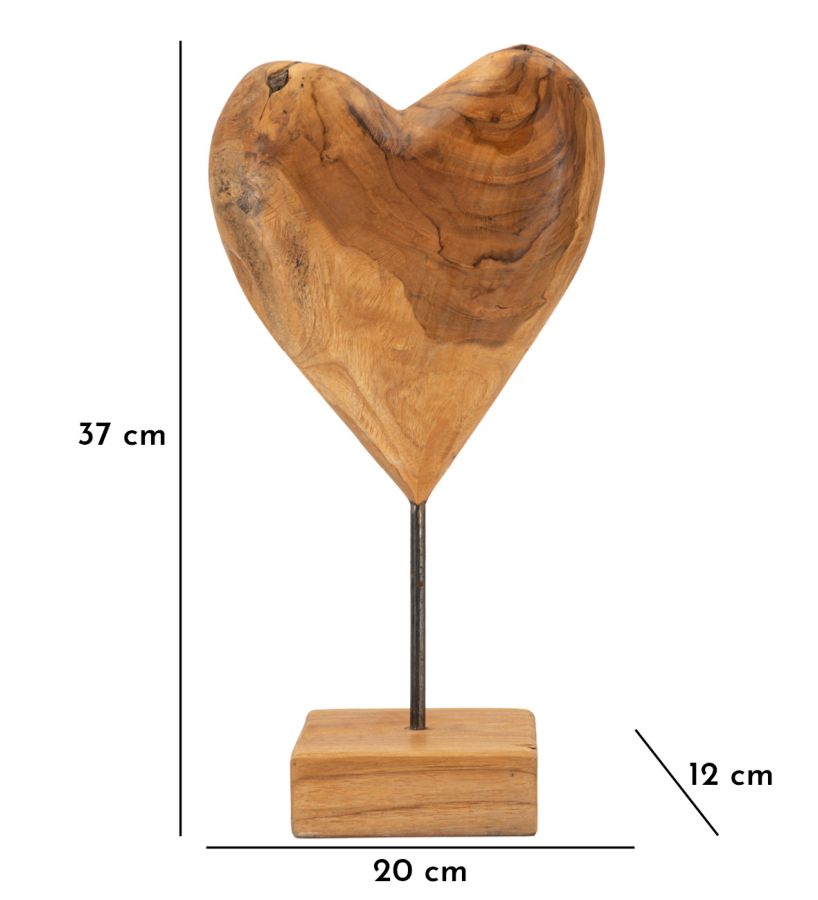 Mauro Ferretti Scultura Dobu in Teak Riciclato 20 x 12 x 37 cm (pezzi Unici - Non Rip. in Serie)